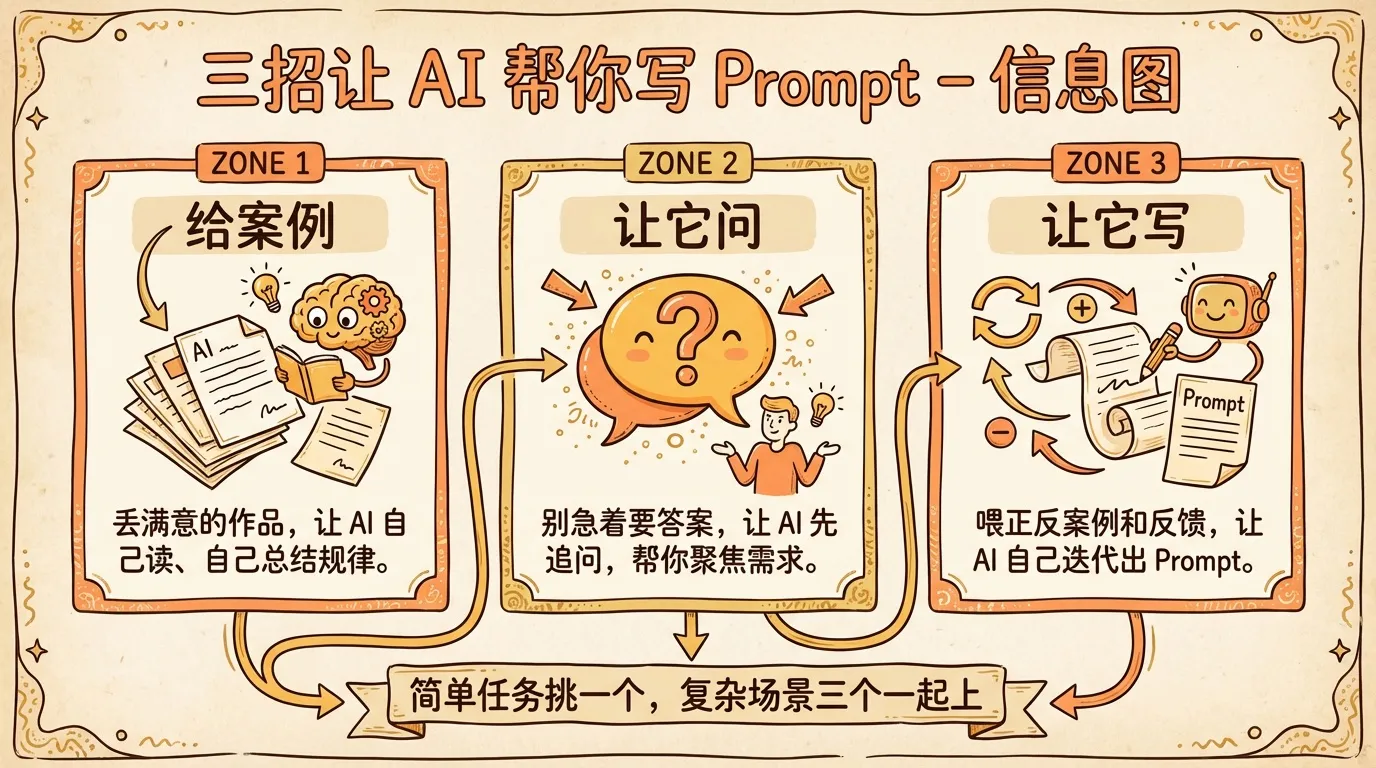 三招让 AI 帮你写 Prompt