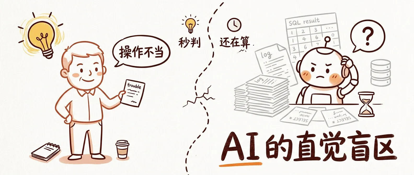 AI 能力边界：同事 3 秒破案，AI 查了半小时还猜错