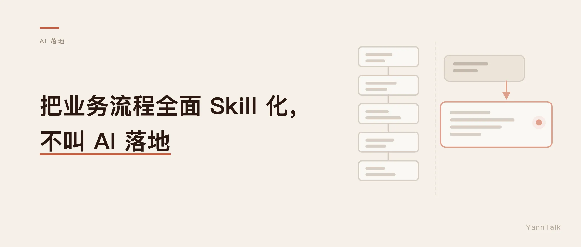 业务全 Skill 化，不叫 AI 落地